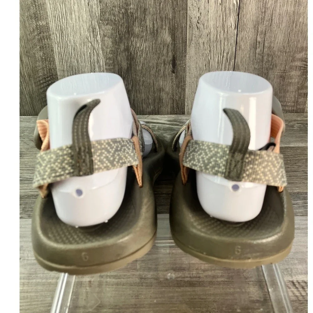 Chaco Kids Z/Cloud Sport Sandals Pink Grey Olive Size 6 EU 37 J180266